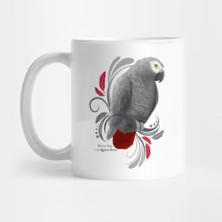 African Grey Parrot Mug